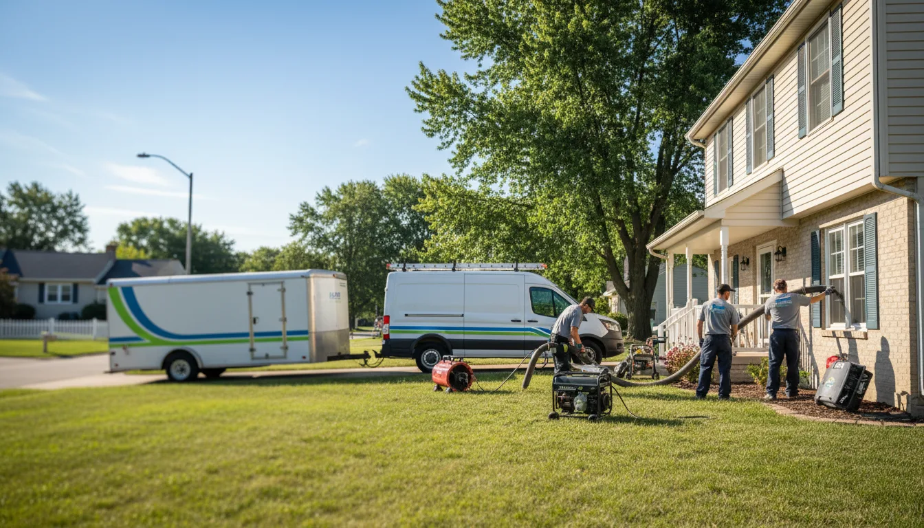 Flooded Basement Restoration And Cleanup With Repair in Saint David, IL near me